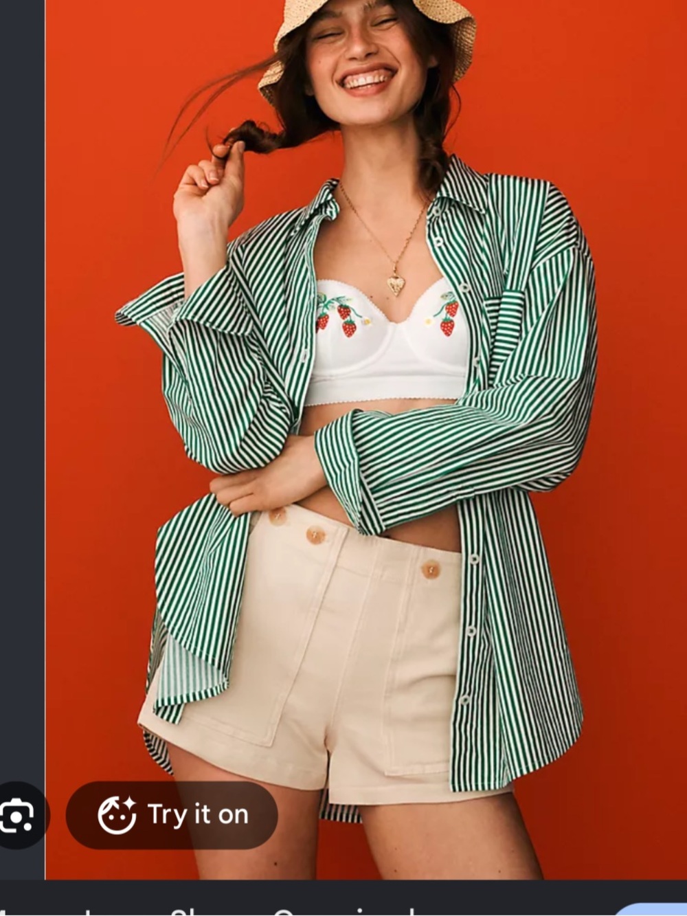 Anthropologie Maeve Bennett striped button down